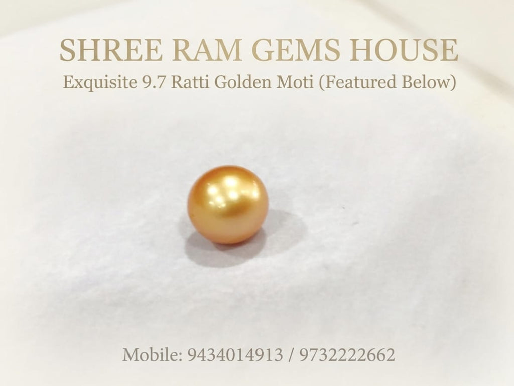 9.7 Ratti Golden Moti (Pearl)