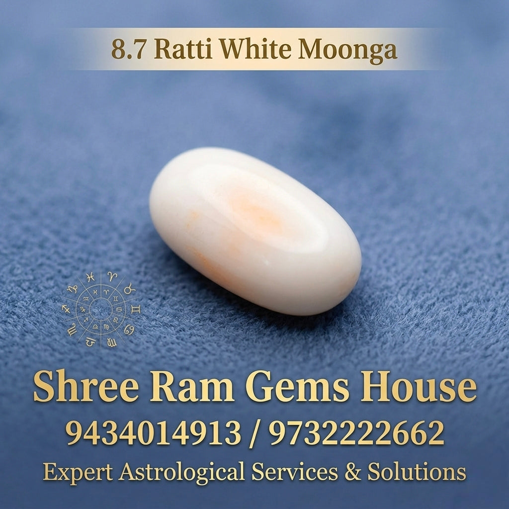Premium 8.7 Ratti Natural White Moonga
