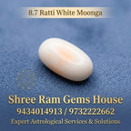 Premium 8.7 Ratti Natural White Moonga