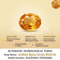 Authentic 14.9 Ratti Golden Topaz