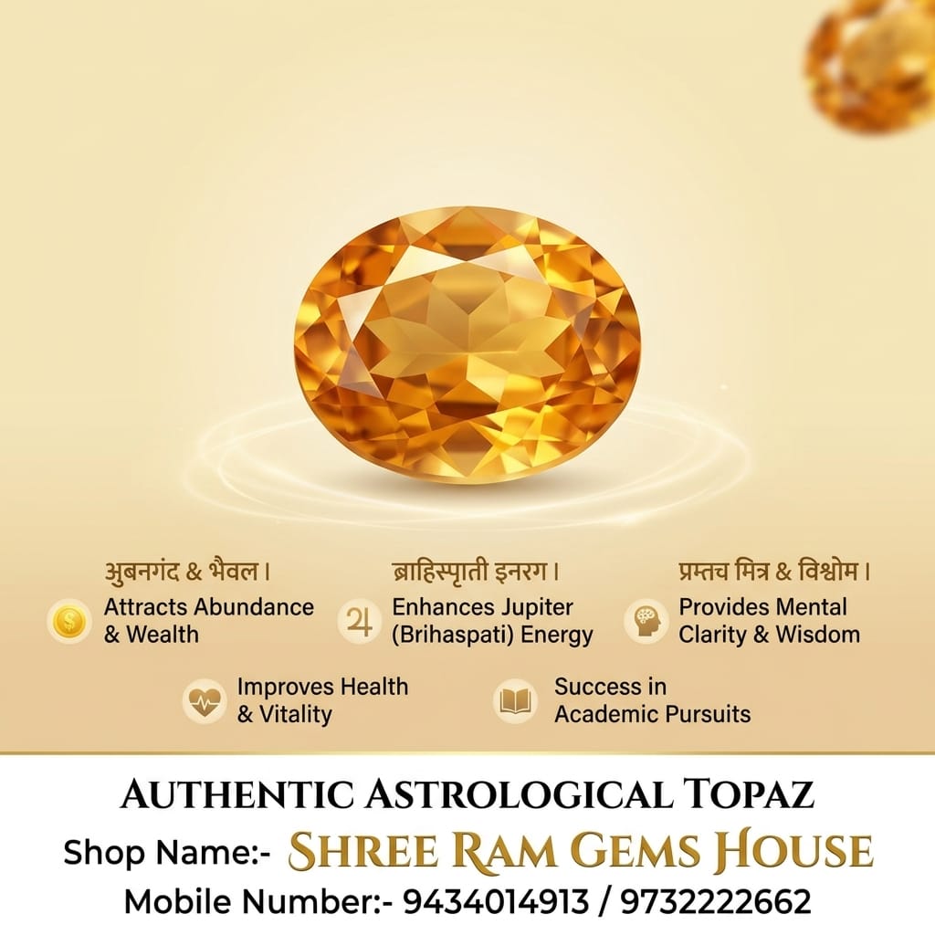 Authentic 14.9 Ratti Golden Topaz