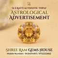 Authentic 14.5 Ratti Golden Topaz