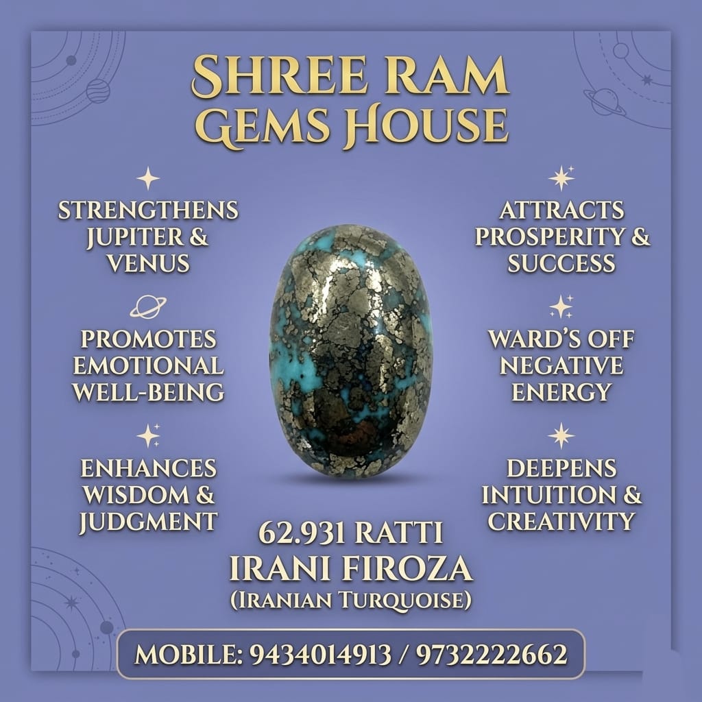 Exquisite 62.931 Ratti Irani Firoza (Natural Iranian Turquoise)