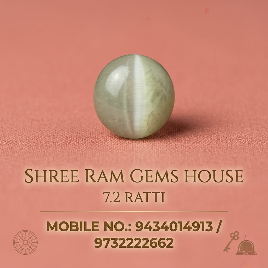 Premium Natural Cat’s Eye (Lehsunia) - 7.2 Ratti