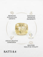 Natural Yellow Sapphire (Pukhraj) – 8.4 Ratti