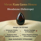 Premium Natural Bloodstone (Heliotrope) Gemstone