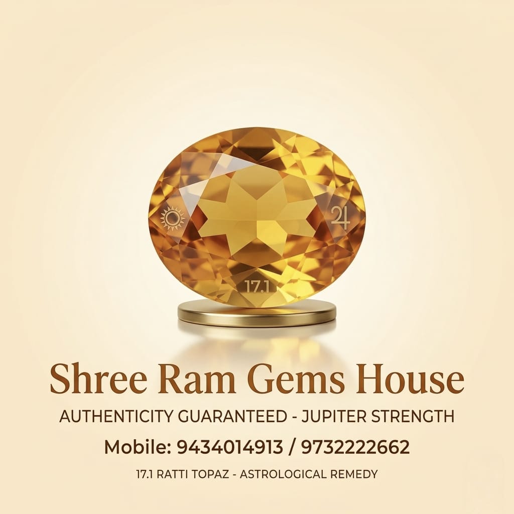 Premium Natural 17.1 Ratti Yellow Topaz