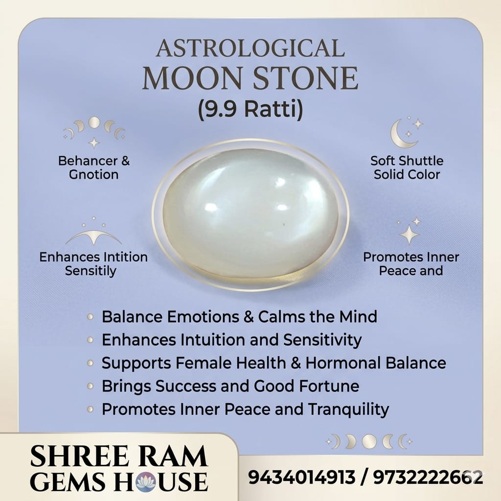 Natural Moonstone (9.9 Ratti)