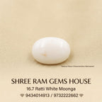 *Premium 16.7 Ratti Natural White Moonga
