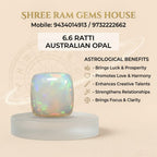 Natural Australian Opal (6.6 Ratti)