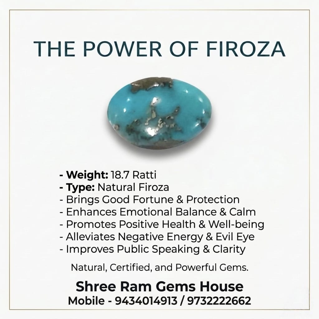 Natural Firoza 18.7 Ratti