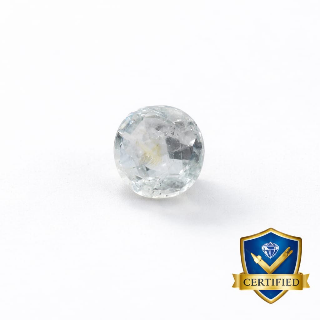 Ceylon Natural White Sapphire (Pukhraj) – 5.3 Ratti