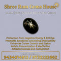 Genuine 16.80 Ratti Natural Black Star Stone