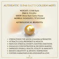 Golden Moti (South Sea Pearl) 13.948 Ratti