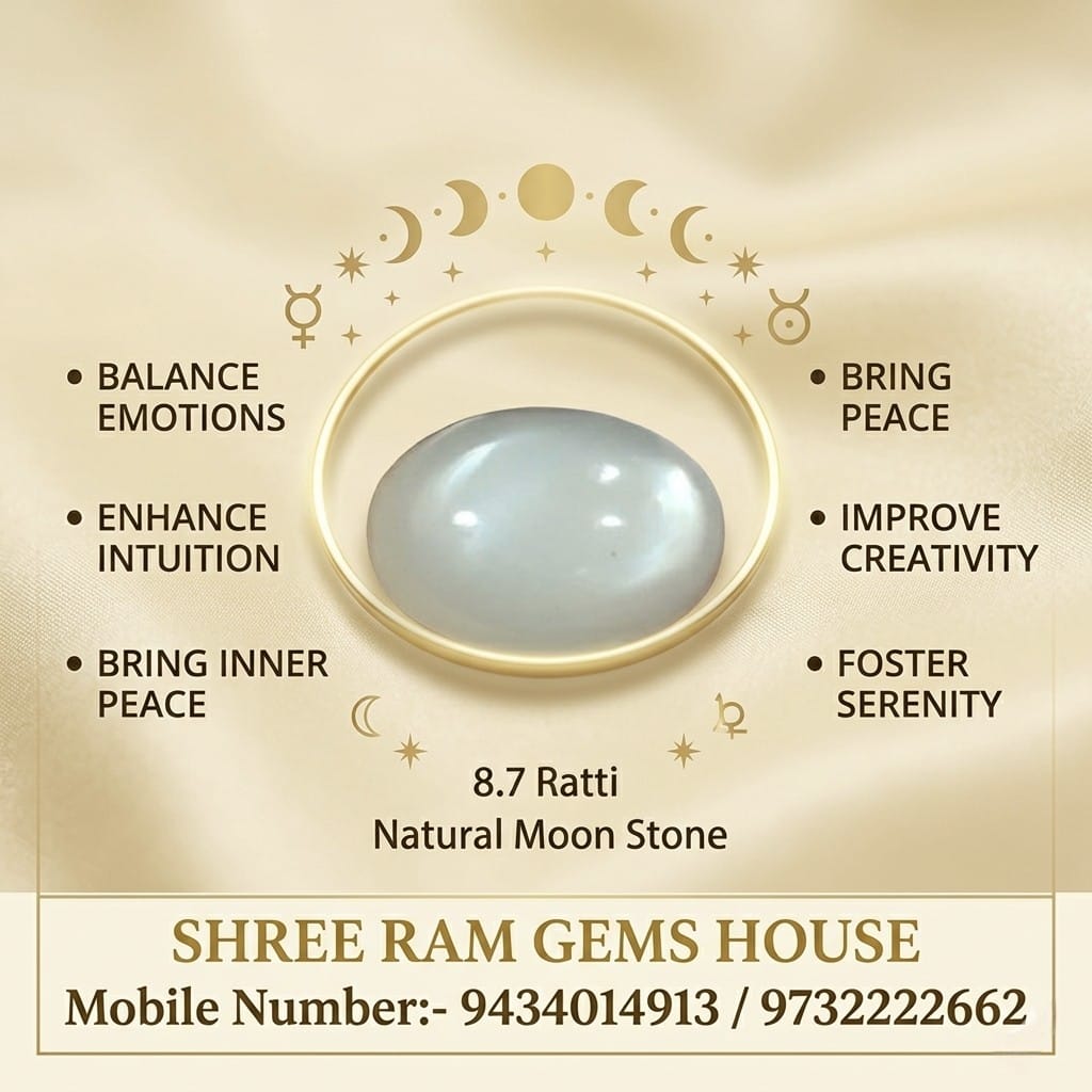 Natural Moonstone (9.9 Ratti)