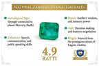 Natural Zambian Emerald (Panna) – 4.9 Ratti