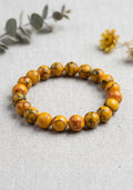 Yellow Marbled Howlite Bracelet