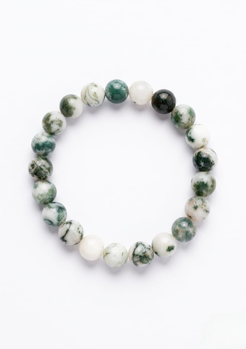 Evergreen Tree Agate Natural Bracelet