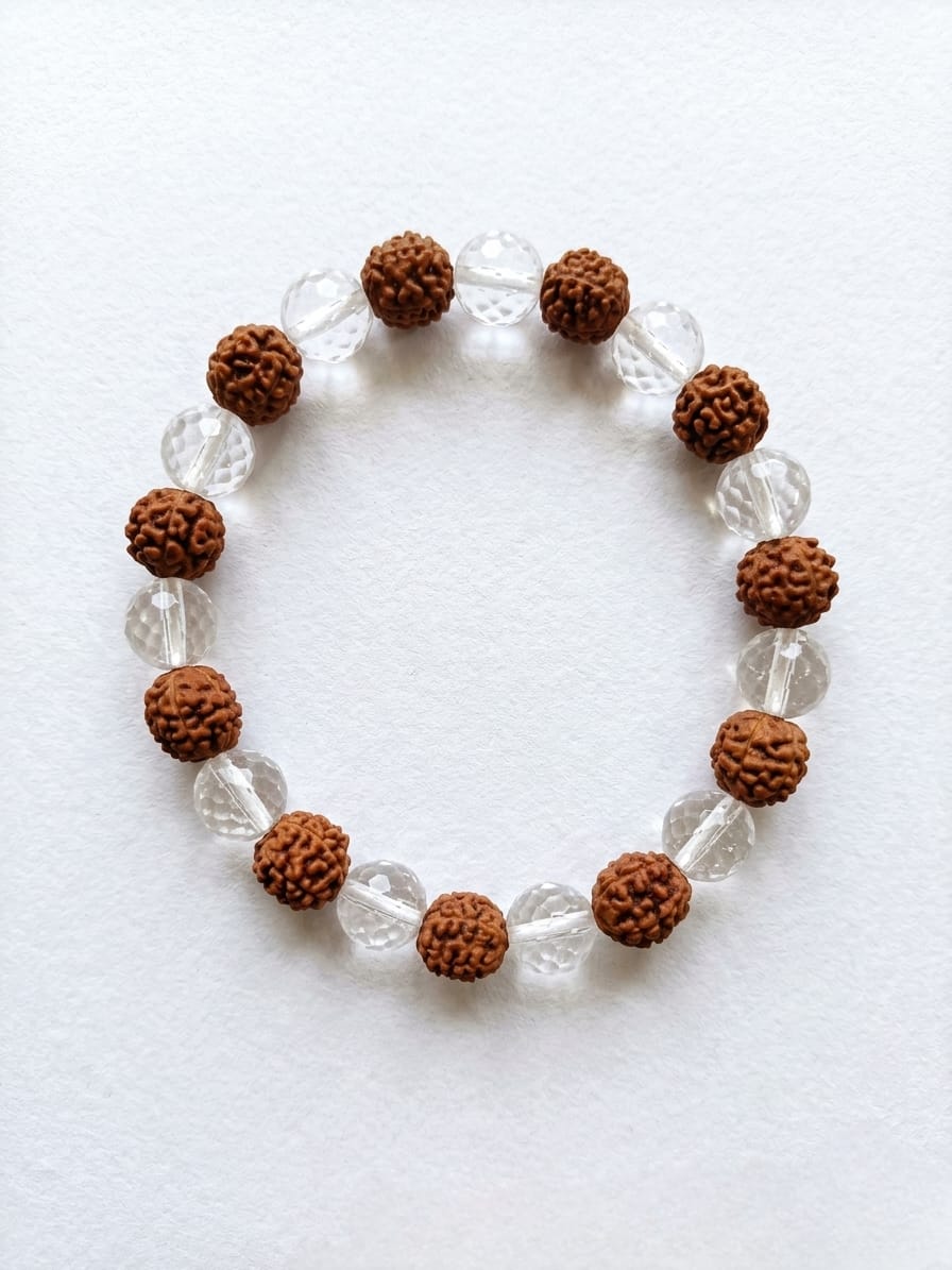 Rudraksh Sphatik Bracelet
