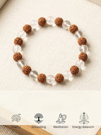 Rudraksh Sphatik Bracelet