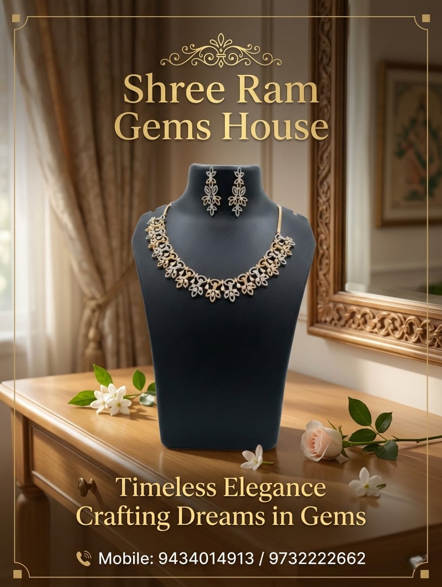 The 'Crystal Flora' Contemporary Diamond-Style Set