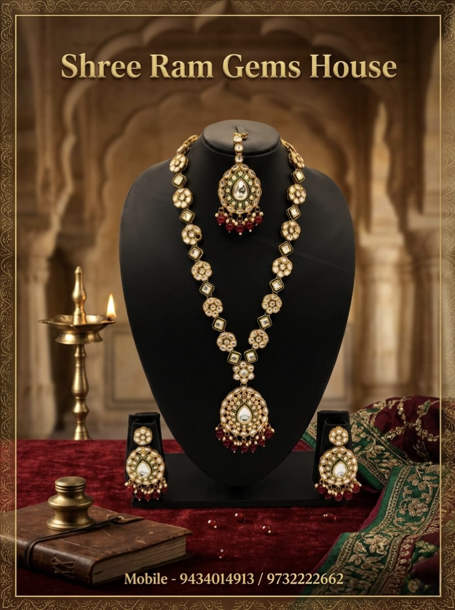 The 'Kesar' Traditional Kundan & Bead Ensemble