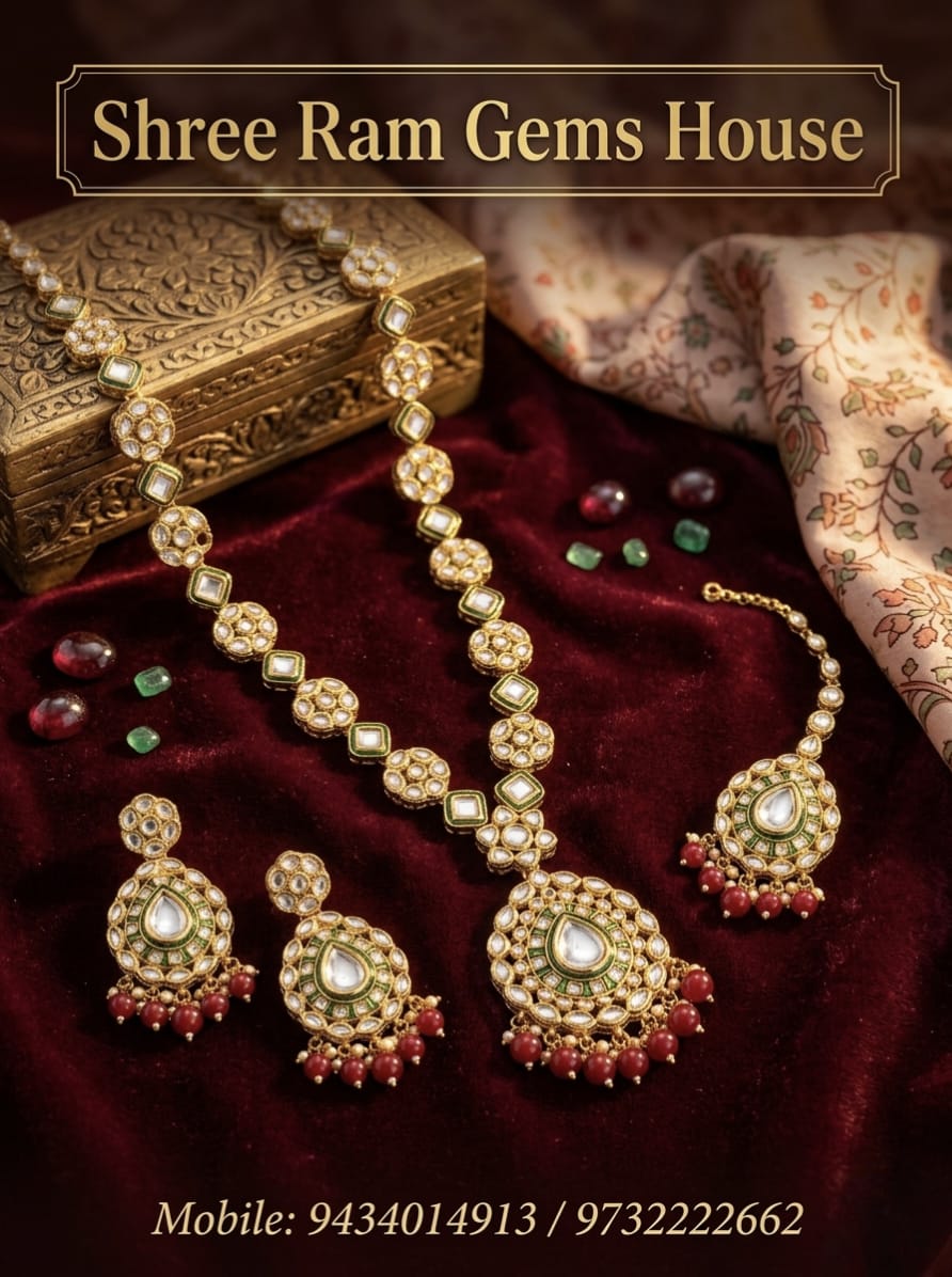 The 'Kesar' Traditional Kundan & Bead Ensemble