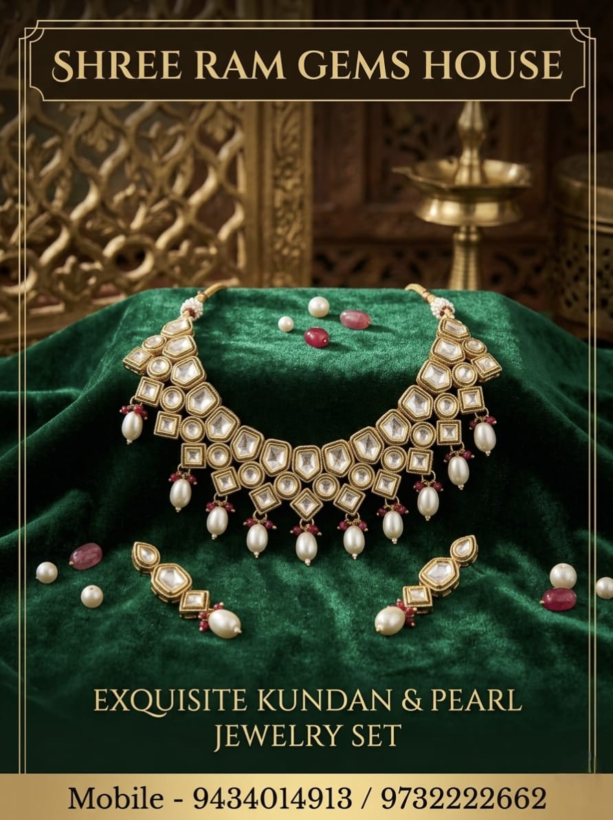 The 'Noor-E-Choker' Exquisite Kundan & Pearl Set