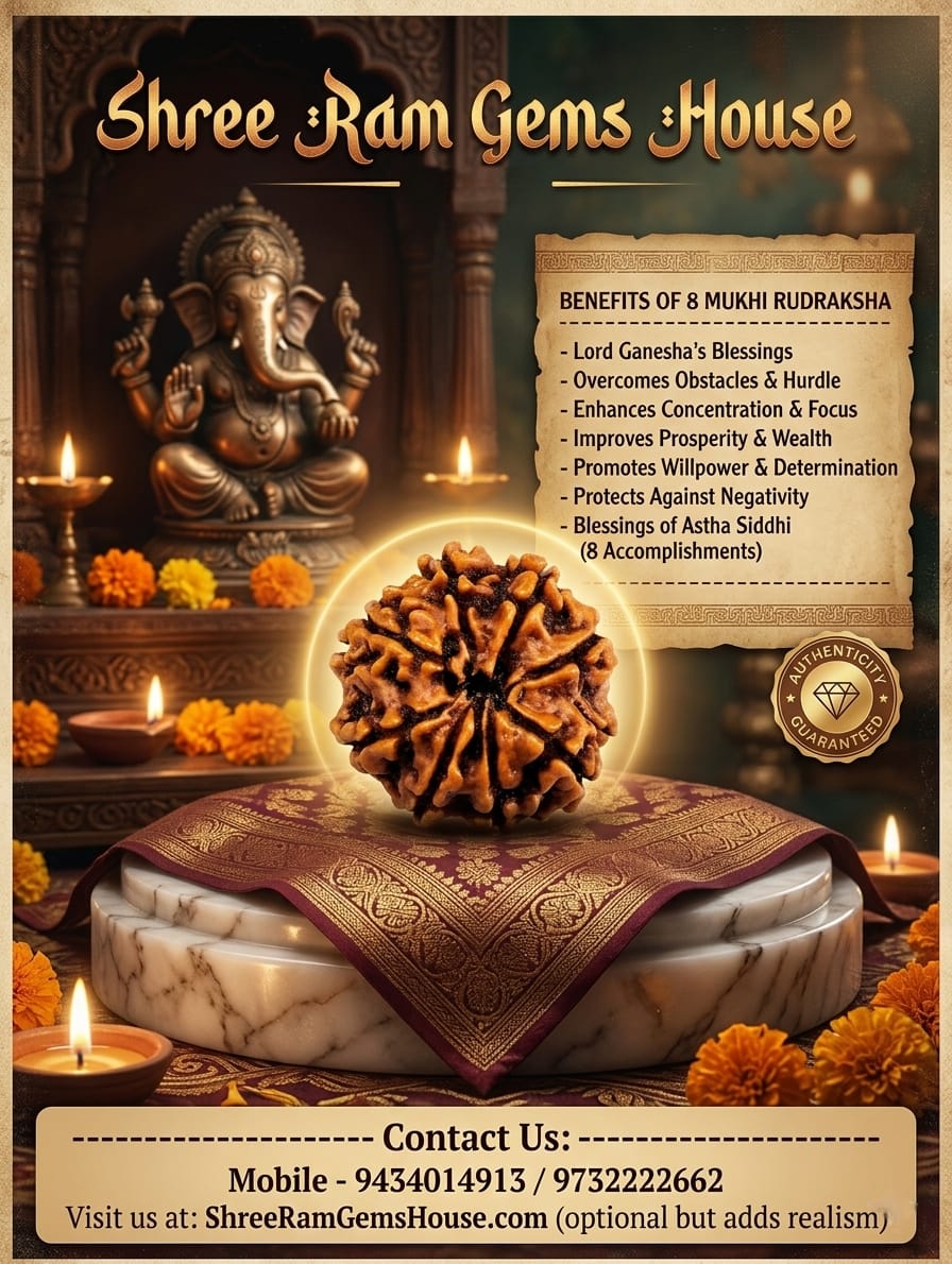 8 mukhi Rudraksha