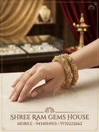 The Heritage Filigree Kada Set Antique Gold-Finish Handcrafted Bangles