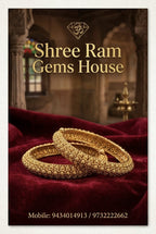 The Swarna-Rani Granulated Kada Set Antique-Finish