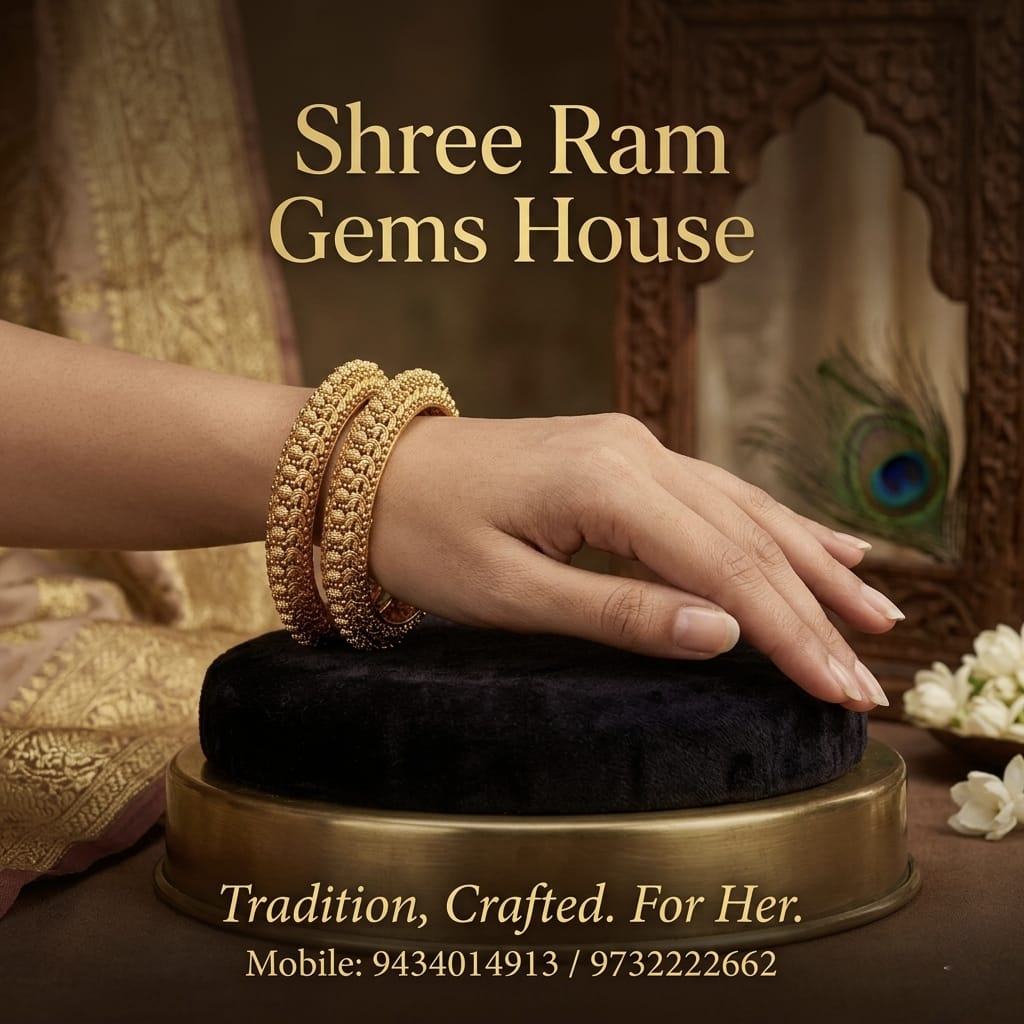 The Swarna-Rani Granulated Kada Set Antique-Finish