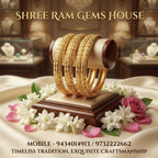 Maharaja Textured Gold-Finish temple Bangles