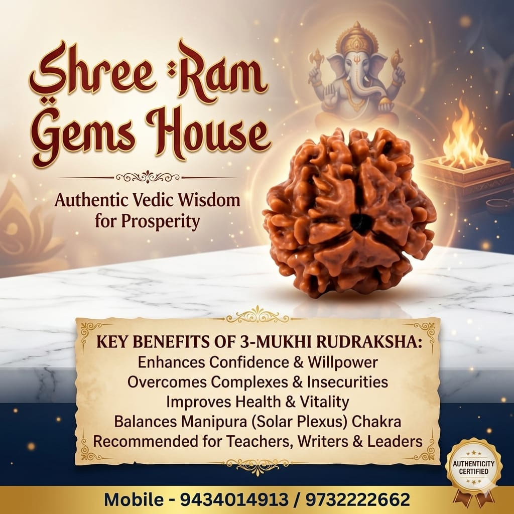 3 Mukhi Rudraksha