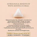 Premium 6.4 Ratti Natural White Moonga