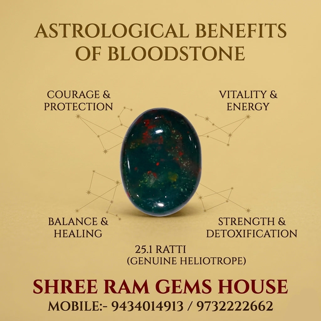 Premium Natural Bloodstone (Heliotrope) Gemstone