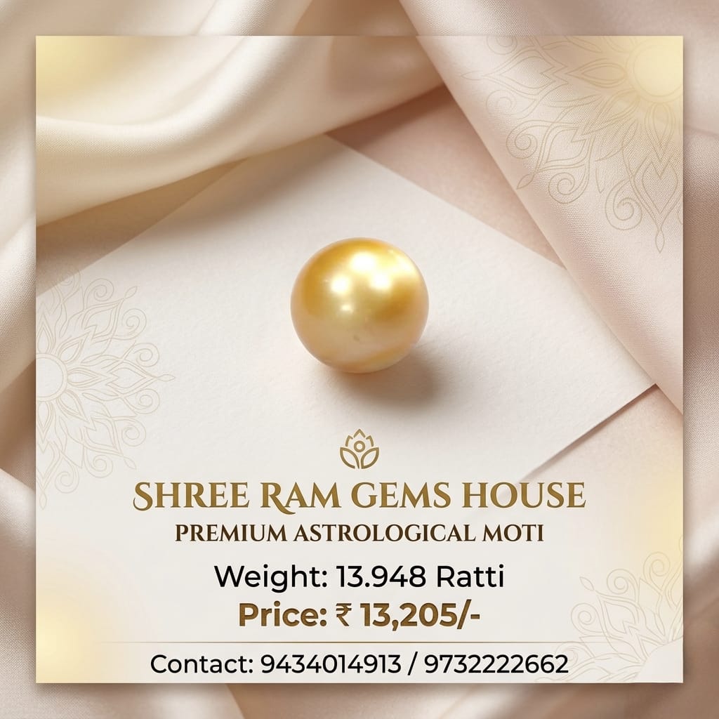 Golden Moti (South Sea Pearl) 13.948 Ratti