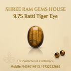 Natural 9.75 Ratti Tiger Eye (Lehsunia)