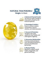 Natural Thai Pokhraj (Yellow Sapphire) – 4.4 Ratti