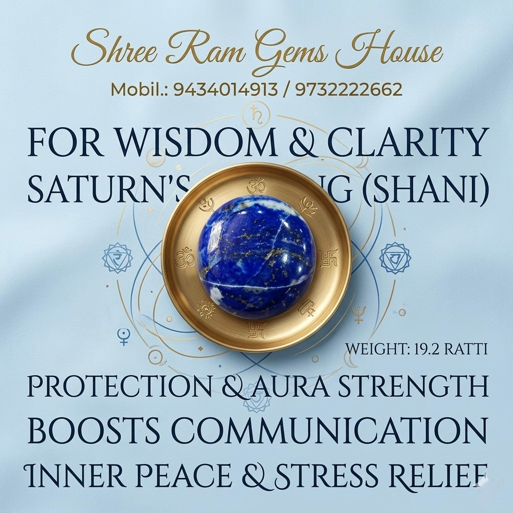 19.2 Ratti Natural Lapis Lazuli (Lajward)