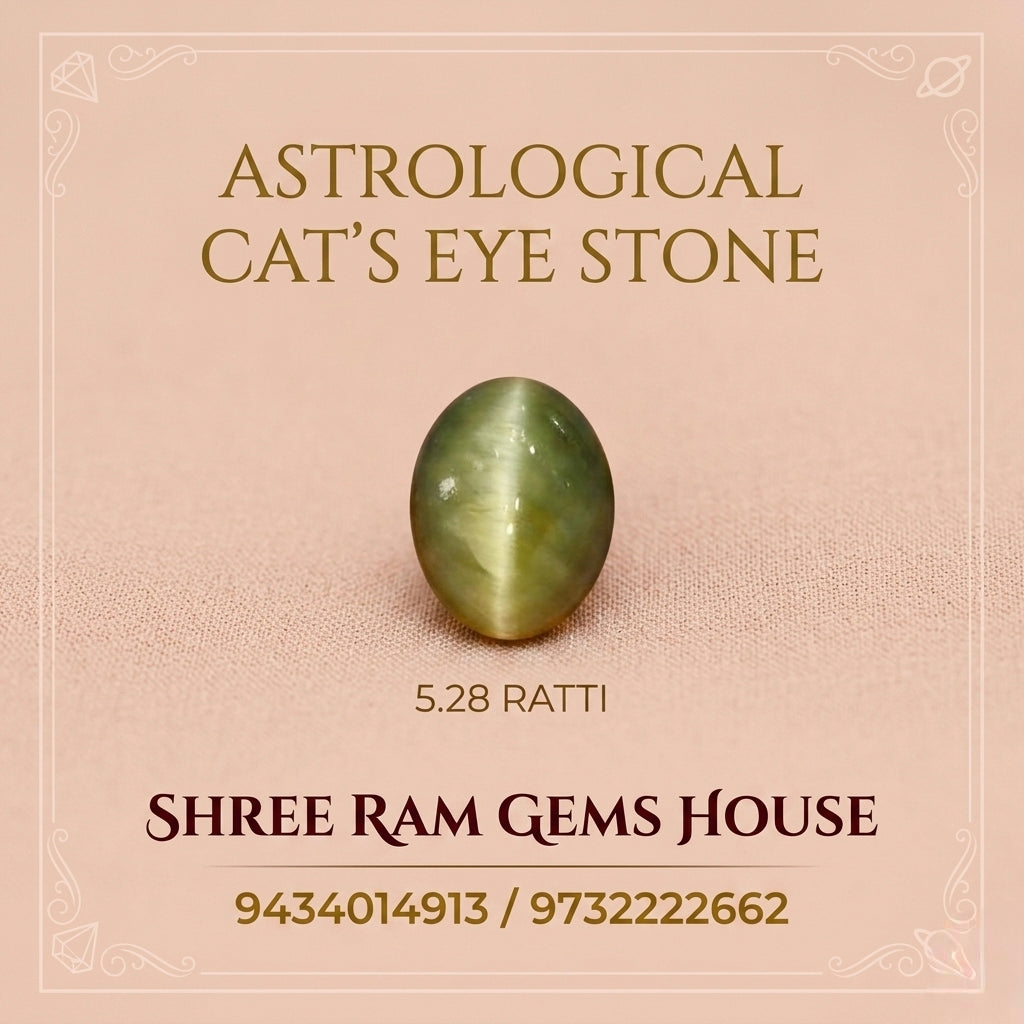 Natural Chrysoberyl Cat’s Eye (Lehsunia) – 5.28 Ratti