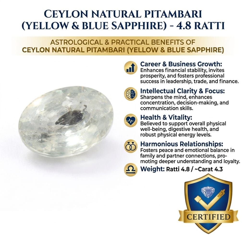 Ceylon Natural Pitambari – 4.8 Ratti