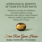 9.207 Ratti Natural Tiger Eye (Lehsunia)