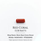 Natural Italian Red Coral (Moonga) – 13.30 Ratti
