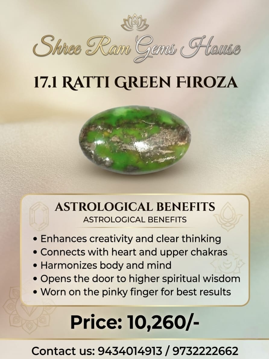 17.1 Ratti Green Firoza (Turquoise)